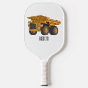 Cartoon des Lastkraftwagens Pickleball Schläger
