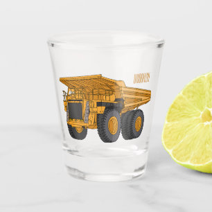 Cartoon des Lastkraftwagens Schnapsglas