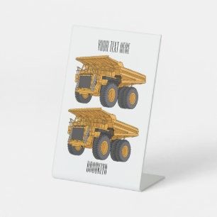 Cartoon des Lastkraftwagens Sockelschild