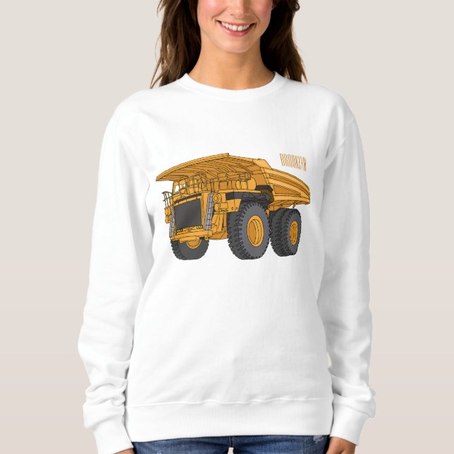 Cartoon des Lastkraftwagens Sweatshirt (Vorderseite)