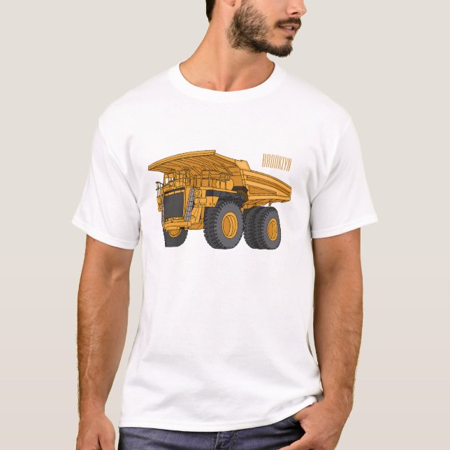 Cartoon des Lastkraftwagens T-Shirt (Vorderseite)