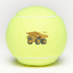 Cartoon des Lastkraftwagens Tennisbälle