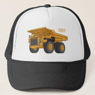 Cartoon des Lastkraftwagens Truckerkappe