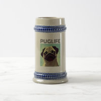 Cartoon des niedlichsten Mops je Mops Tasse fotogr