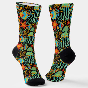 Cartoon des Wasserlebens Socken