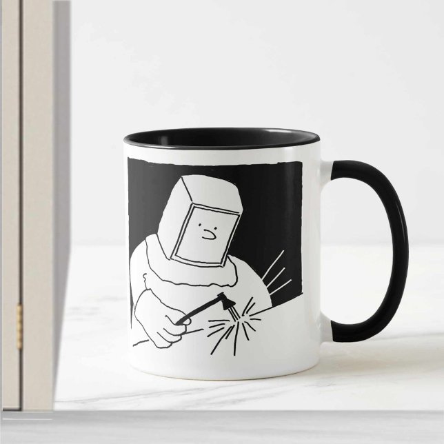 Cartoon-Design für Schweißarbeiten und Fabrikation Tasse (Von Creator hochgeladen)