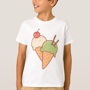 Cartoon-Dessert-T-Shirt für Jungen T-Shirt