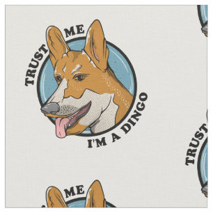 Cartoon Dingo Stoff