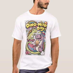 Cartoon Dino Fun T-Shirt
