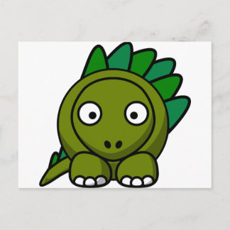 Cartoon Dinosaur Postkarte