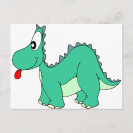 Cartoon Dinosaur Postkarte