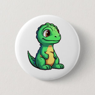 Cartoon-Dinosaurier-Abbildung Button