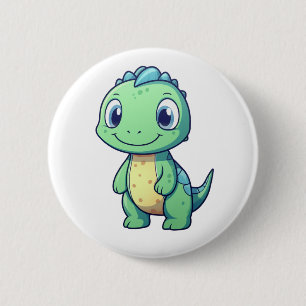 Cartoon-Dinosaurier-Abbildung Button