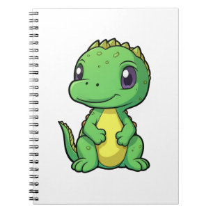Cartoon-Dinosaurier-Abbildung Notizblock