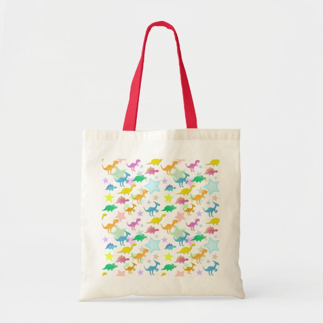Cartoon-Dinosaurier-Farbe hat Tasche in der (Vorne)