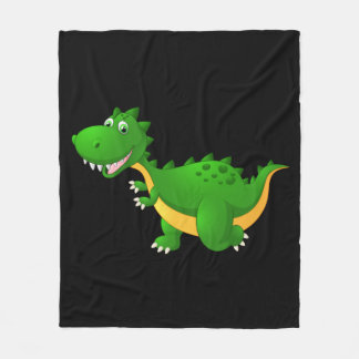 Cartoon Dinosaurier Fleecedecke