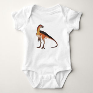 Cartoon Dinosaurier Illustration - Niedliches Dino Baby Strampler
