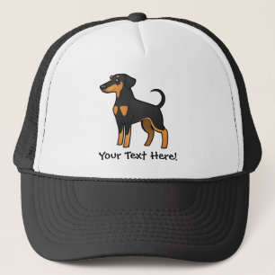 Cartoon Doberman Pinscher (Diskettenohren) Truckerkappe