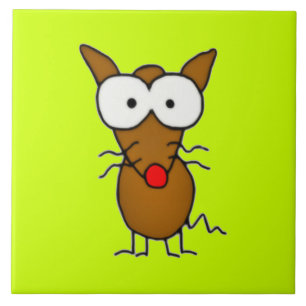 Cartoon Dog Fliese