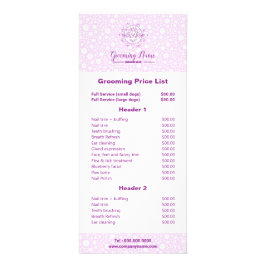 Cartoon Dog Illustration für das Grooming Werbekarte