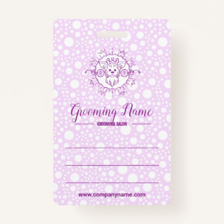 Cartoon Dog Illustration zum Grooming Ausweis