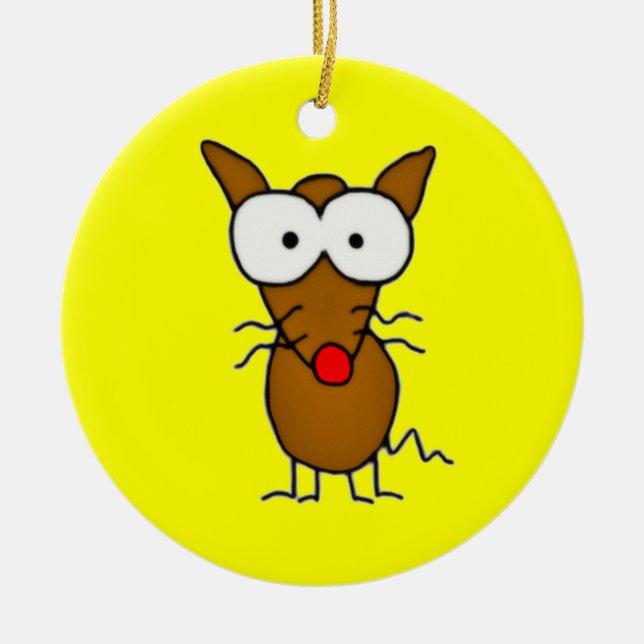 Cartoon Dog Keramik Ornament (Vorne)