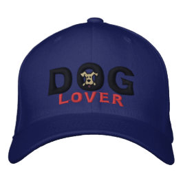 Cartoon Dog Lover Bestickte Kappe