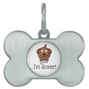 Cartoon Dog mit Knochen Tiermarke