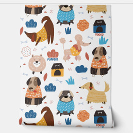 Cartoon Dog Themed Pet Tapete