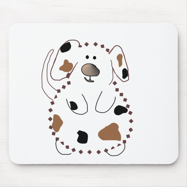 Cartoon Dog Tshirts und Geschenke Mousepad (Vorne)