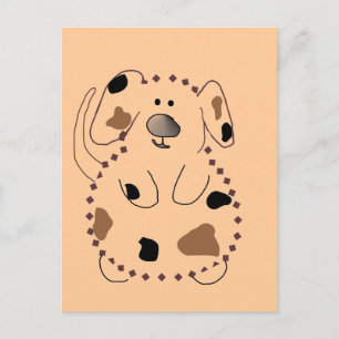 Cartoon Dog Tshirts und Geschenke Postkarte