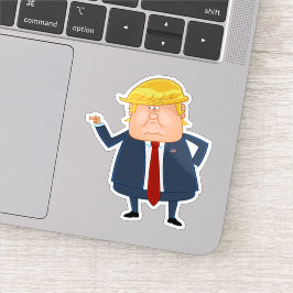 Cartoon Donald Trump Sticker