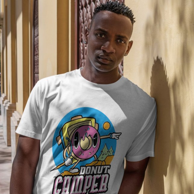 Cartoon Donut Camper T-Shirt (Von Creator hochgeladen)