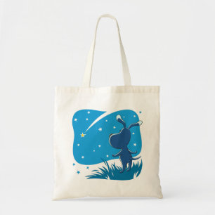 Cartoon Doppy Shooting Star Blue Sky Tragetasche