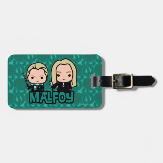 Cartoon Draco und Lucius Malfoy Art Gepäckanhänger
