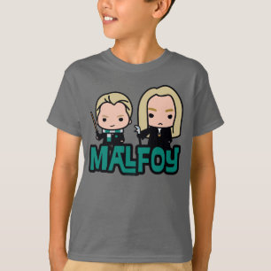 Cartoon Draco und Lucius Malfoy Charakter Kunst T-Shirt