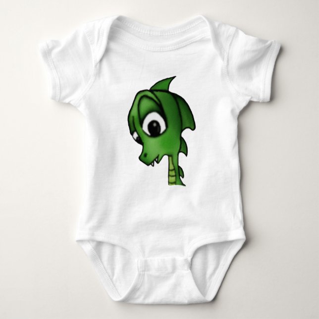 Cartoon Dragon Baby Strampler (Vorderseite)