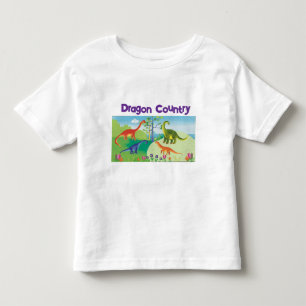 Cartoon Dragon Country Kleinkind T-shirt