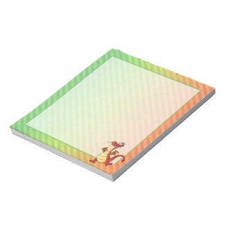 Cartoon Dragon Design Notizblock