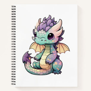 Cartoon Dragon Illustration Notizbuch