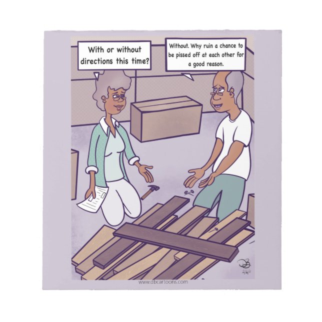 Cartoon Editor Notizblock (Vorderseite)