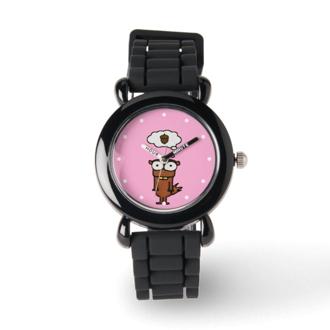 Cartoon Eichhörnchen Armbanduhr (Vorderseite)