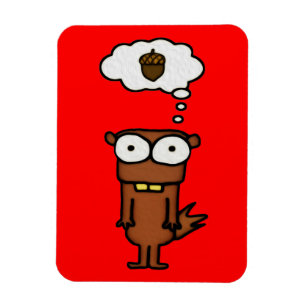 Cartoon Eichhörnchen Magnet