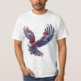 Cartoon eines Adlers, 4. Juli T-Shirt