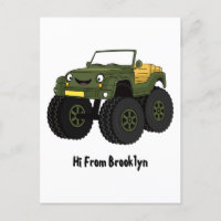 Cartoon eines grünen Monster