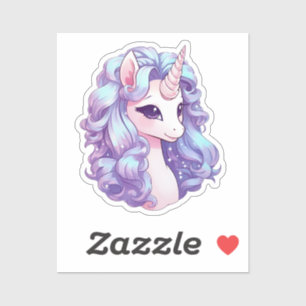 Cartoon Einhorn Aufkleber