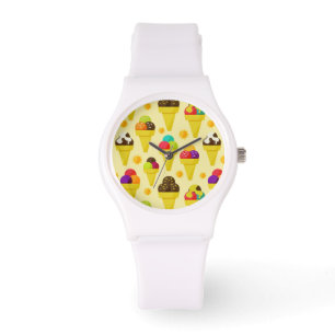 Cartoon Eis Creme Cons Armbanduhr