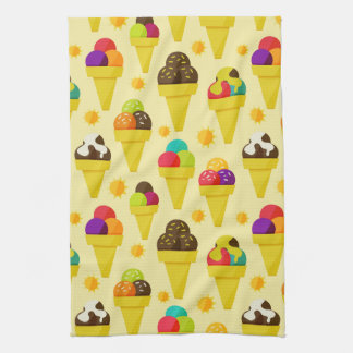 Cartoon Eis Creme Cons Geschirrtuch