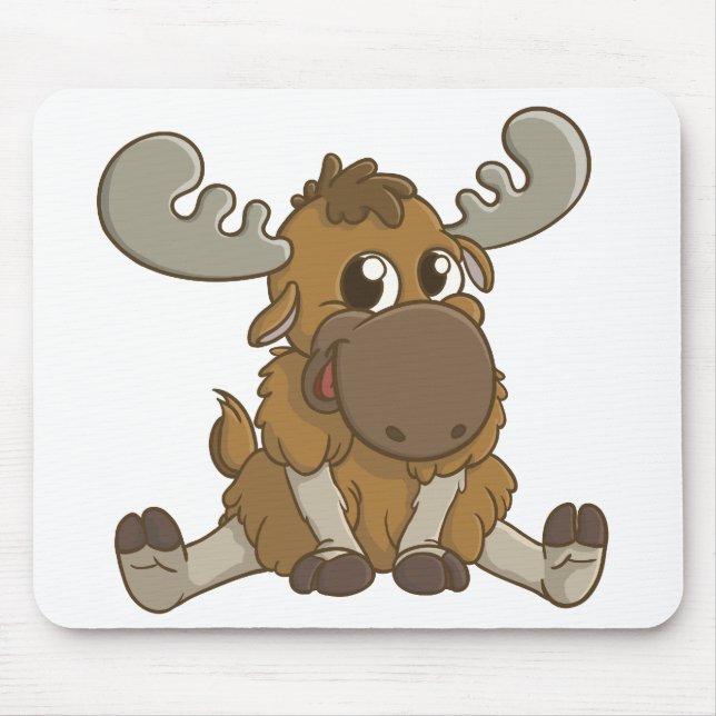 Cartoon-Elche Mousepad (Vorne)