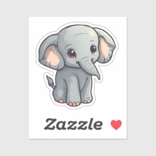 Cartoon Elefant Aufkleber